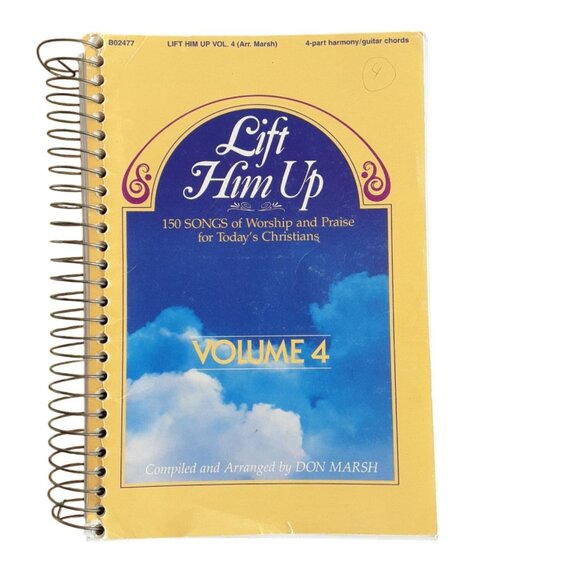 Lift Him Up Volume 4 Songbook Sheet Music 4-Part Harmony Guitar Chords Don Marsh - Picture 1 of 6